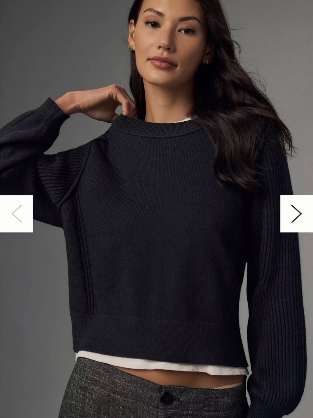 Pilcro Buckled Open-Back Sweater  Sz XL